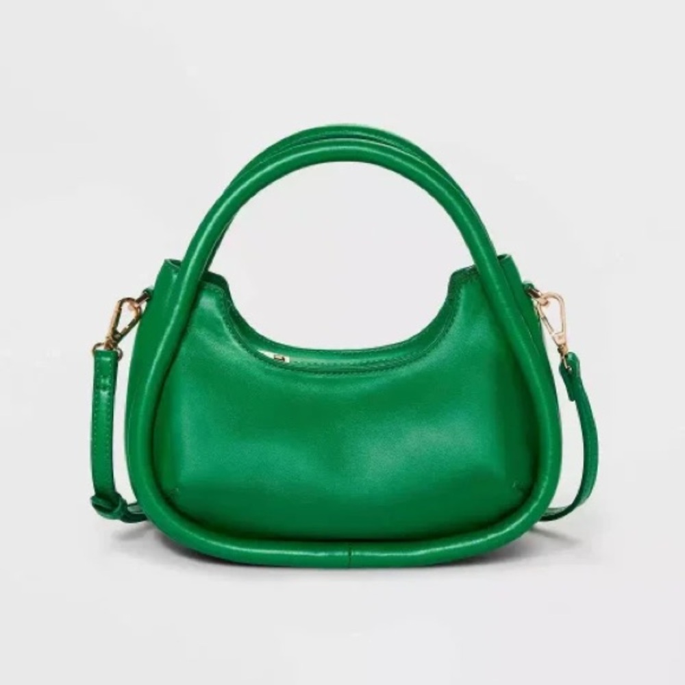 Kelly Green Crossbody Mini Bumper Purse
